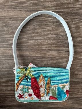 NWT Beaded Beach Purse bag